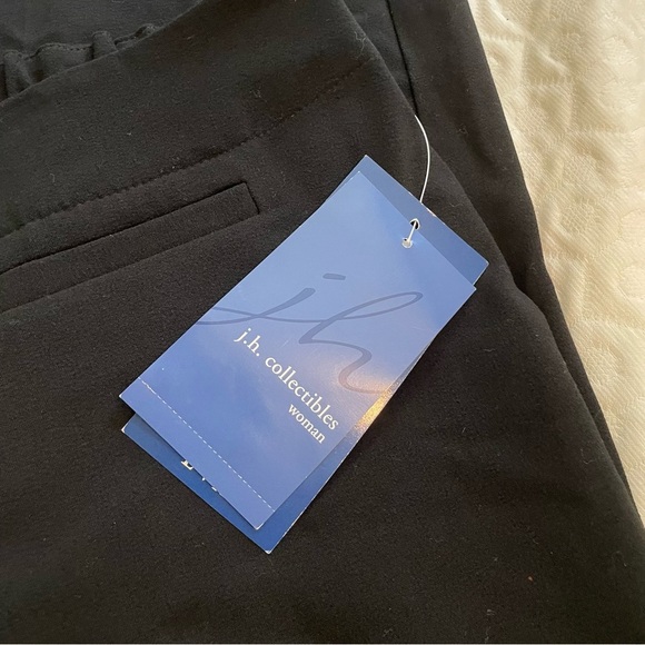 NWT J.H. Collectibles Eva Black Pant Women’s 16W Short Cozy Stretchy Lightweight - Picture 3 of 11